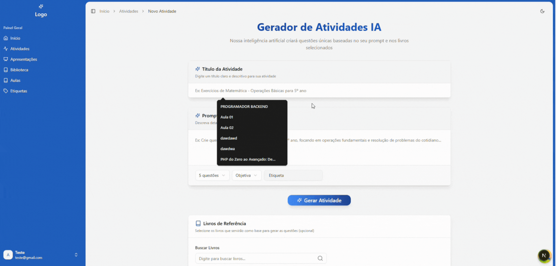 Imagem do projeto Projeto Fgênia - Plataforma de I.A. Educacional